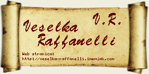 Veselka Raffanelli vizit kartica